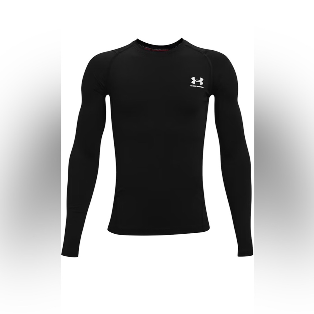 Boys size SMALL black heat gear long sleeved base layer